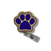 Paw Print (Purple & Gold)