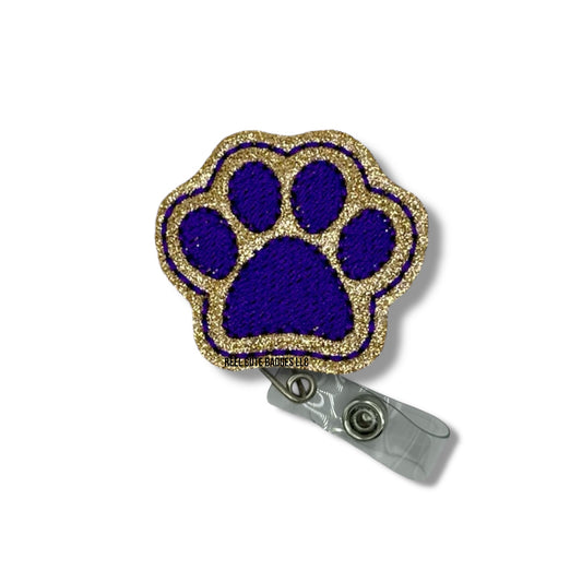 Paw Print (Purple & Gold)