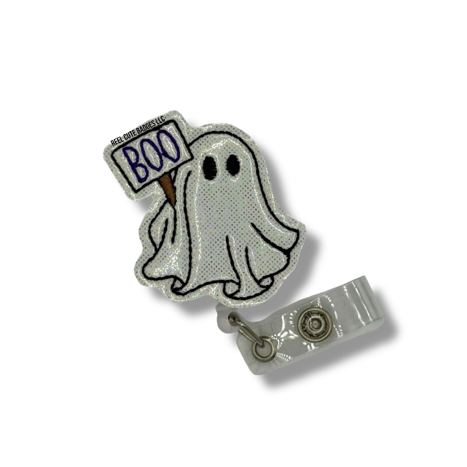 Ghost with Boo Sign