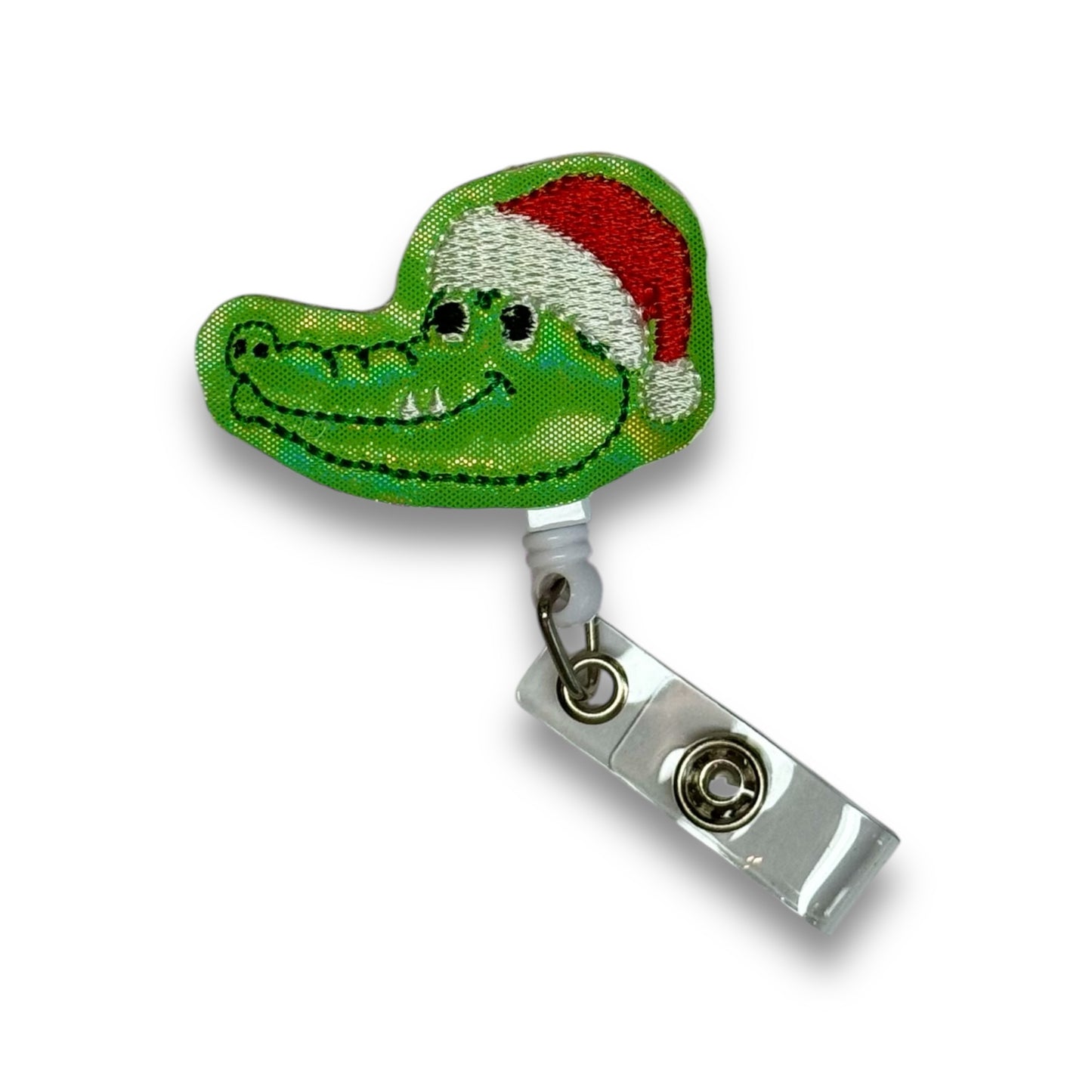 Alligator with Santa Hat