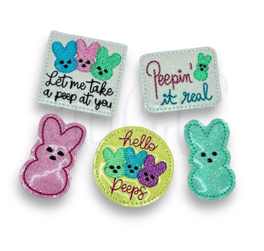 Marshmallow Chick Beaded Badge Reel, Easter Badge Reel, Chick Badge Holder,  Easter Badge Holder, Cute Badge Reel, Easter, Easter Badge Buddy
